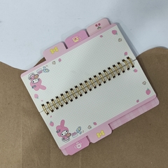 LIBRETAS 17 x 6.5 cm ARILLOS SEPARADORES INCLUÍDOS MUNDO SANRIO - Maco Creativos