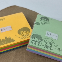 POST IT HARRY POTTER 5 COLORES 7.5x7.5 cm SOFIA STICKER NOTAS ADHESIVAS STICKY NOTES - comprar en línea