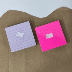 POST IT RAYAS 5 COLORES 7.5x7.5 cm SOFIA STICKER NOTAS ADHESIVAS STICKY NOTES