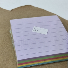 POST IT RAYAS 5 COLORES 7.5x7.5 cm SOFIA STICKER NOTAS ADHESIVAS STICKY NOTES en internet