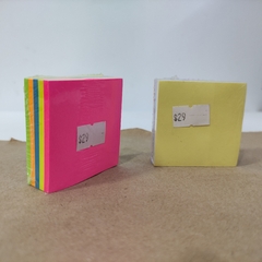 POST IT CUADRADOS 5 COLORES 5x5 cm SOFIA STICKER NOTAS ADHESIVAS STICKY NOTES - Maco Creativos