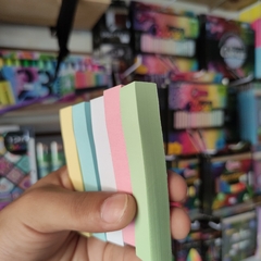 POST IT SEPARADORES JINXIN PAPEL COLORES PASTEL 100 PZS 7.5x1.5cm NOTAS ADHESIVAS STICKY NOTES en internet