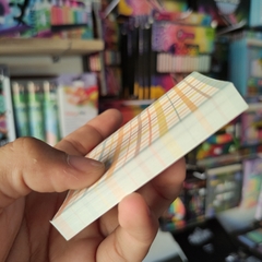 POST IT LÍNEAS DE COLORES-CUADROS PAPEL 8x8cm 80 PZS NOTAS ADHESIVAS STICKY NOTES - tienda en línea