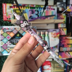 PLUMAS TRANSPARENTES KUROMI TINTA NEGRA PUNTA 0.5MM RETRÁCTILES MUNDO SANRIO