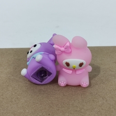 SACAPUNTAS MY MELODY ROSA KUROMI MORADO 2X3.5CM MUNDO SANRIO