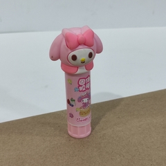 PEGAMENTO MY MELODY ROSA CABEZAL DE PLÁSTICO RESISTOL EN BARRA SOLIDO 8.5X2CM MUNDO SANRIO