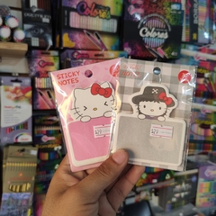 POST IT HELLO KITTY 30 PZS STICKY NOTES NOTAS ADHESIVAS 6.5 X 7.5 CM MUNDO SANRIO