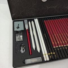 LÁPICES DE DIBUJO SET DE LÁPICES DE DIBUJO TRYME PREMIUM SKETCHING 33 PZS EDICIÓN LIMITADA LÁPICES - tienda en línea