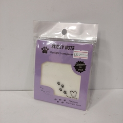 Imagen de POST IT GLITTER BRILLANTES GATITOS DIFERENTES DISEÑOS BLANCOS 7.5 X 7.5 CM 50 PZS STICKY NOTES NOTAS ADHESIVAS