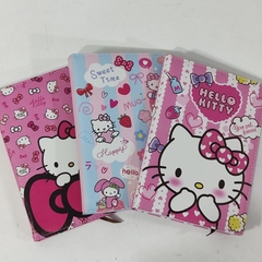 LIBRETA HELLO KITTY CUADRO PASTA ACOLCHONADA SEPARADOR 14 X 20.5 CM MUNDO SANRIO