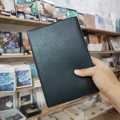 LIBRETA DE PIEL SINTETICA COLOR NEGRO HOJAS DE RAYAS SEPARADOR INCLUÍDO LIBRETAS - comprar en línea