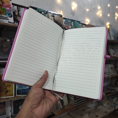 LIBRETAS PASTA ACOLCHONADA NOTES FLORES NOTEBOOK SERIES A5 ELÁSTICO DE CIERRE RAYAS LIBRETAS - tienda en línea