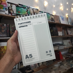 LIBRETAS PARA PARTITURAS 145 X 207 MM 100 G A5 ARILLOS METALICOS EN FORMA HORIZONTAL LIBRETAS