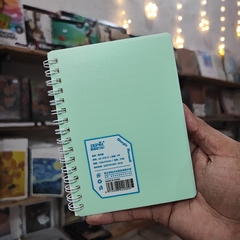 LIBRETAS MARCA DEPAI A6 105 X 145 CF 70 PAGS HOJAS DE RAYAS ARILLOS METÁLICOS PASTA DE PLÁSTICO SUAVE LIBRETAS