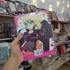 LIBRETAS BORUTO/NARUTO 21 X 16.5 CM PASTA SEMI DURA ARILLOS METALICOS HOJAS RAYAS SEPARADORES INCLUIDOS PORTADA 3D LIBRETAS - Maco Creativos