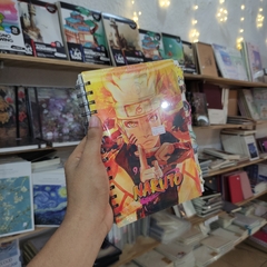 Imagen de LIBRETAS BORUTO/NARUTO 21 X 16.5 CM PASTA SEMI DURA ARILLOS METALICOS HOJAS RAYAS SEPARADORES INCLUIDOS PORTADA 3D LIBRETAS