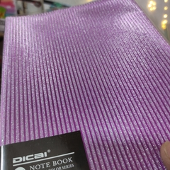 LIBRETAS DICAI B5 175 X 250 MM FASHION COLOR SERIES GLITTER 76 HOJAS 80 GR RAYAS PROTECTOR DE PLÁSTICO LIBRETAS en internet