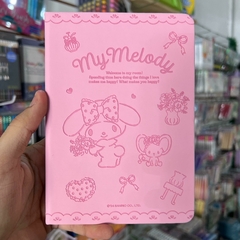 LIBRETAS MUNDO SANRIO MY MELODY Y KUROMI PASTA DURA ACOLCHONADA HOJAS CUADROS DECORADAS SEPARADOR MUNDO SANRIO LIBRETAS - tienda en línea