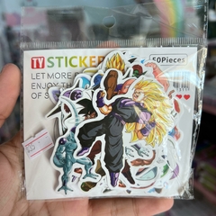 STICKERS PERSONAJES VARIOS GOKU TY STICKER 5O PZS STICKERS - comprar en línea