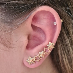Brincos Feminino Ear Cuff Estrelas na internet