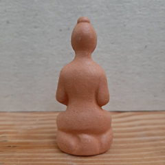 Buda Mini Escultura Cerâmica Terracota - loja online