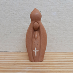 Nossa Senhora Mini Escultura em Cerâmica Terracota na internet