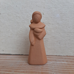 Imagem de São Francisco de Assis Mini Escultura em Cerâmica Estátua Terracota na internet