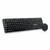 KIT TECLADO Y MOUSE INALAMBRICO GHIA NEGRO CON GRIS GT5000