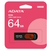 MEMORIA USB 2.0 ADATA C008 (64GB) NEGRO Y ROJO, AC008-64G-RKD