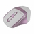 MOUSE GETTTECH INALAMBRICO SILENCIOSO ERGONOMICO BLANCO Y ROSA 6 BOTONES GGM-STDBW-01-PK