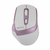 MOUSE GETTTECH INALAMBRICO SILENCIOSO ERGONOMICO BLANCO Y ROSA 6 BOTONES GGM-STDBW-01-PK - comprar en línea