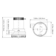 Bomba de achique 1500 GPH-12V - comprar online