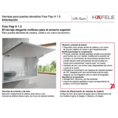 Free flap 1.5 sist. para puertas elevables - comprar online