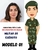 Sua caricatura - Militar Exército (Mulher)