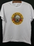 Camisa BRANCA 100% poliéster - Guns N' Roses - Caricabrum