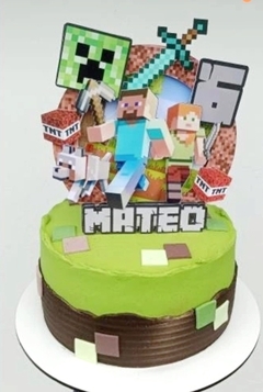 Cake Topper 3d Minecraft