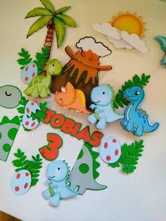 Imagen de Cake Topper clásico 3d DINO