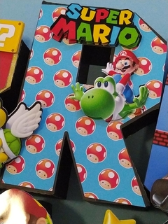 Letras y numeros 3D Mario bros - comprar online