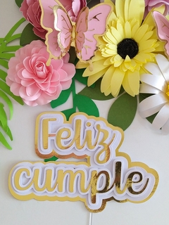CAKE TOPPER FELIZ CUMPLE - tienda online
