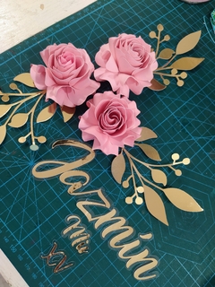 KIT Deco rosas + nombre - comprar online