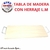 TABLA DE MADERA CON HERRAJE L.M