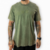 Camiseta Verde Estonado Oversized Masculina