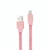 Cabo USB Tipo C ELG em Tecido Canvas 3.0A/15W 1 Metro - Rosa | CNVC10PK