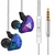 Fone de Ouvido In-ear QKZ CK5 Profissional Retorno de Palco com Microfone Cancelamento de Ruído