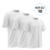 Kit c/ 10 un Camiseta Lisa para Sublimação 100% Poliéster Branca