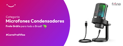 Banner da categoria Microfones condensadores