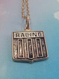 cadena y dije "racing" enchapado oro 18 - comprar online