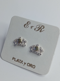 aros plata 925 y oro enchapado