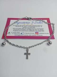 pulsera basica crucifijo