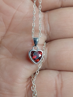 corazon cubic en plata 925 - comprar online